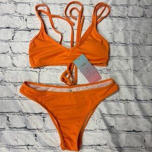 Women's Orange Bikini Set